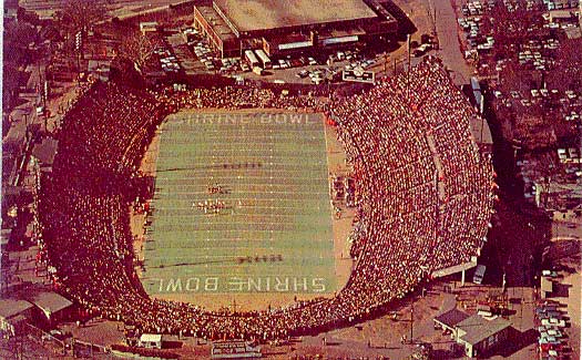 Shrine Bowl at the stadium, 1966