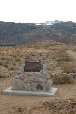 This historical marker was dedicated in 2011, the 100-year anniversary of the avalanche. 