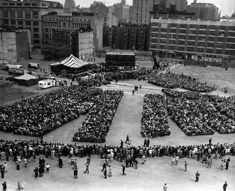 President Dwight Eisenhower Breaking Ground for Lincoln Center, 1959