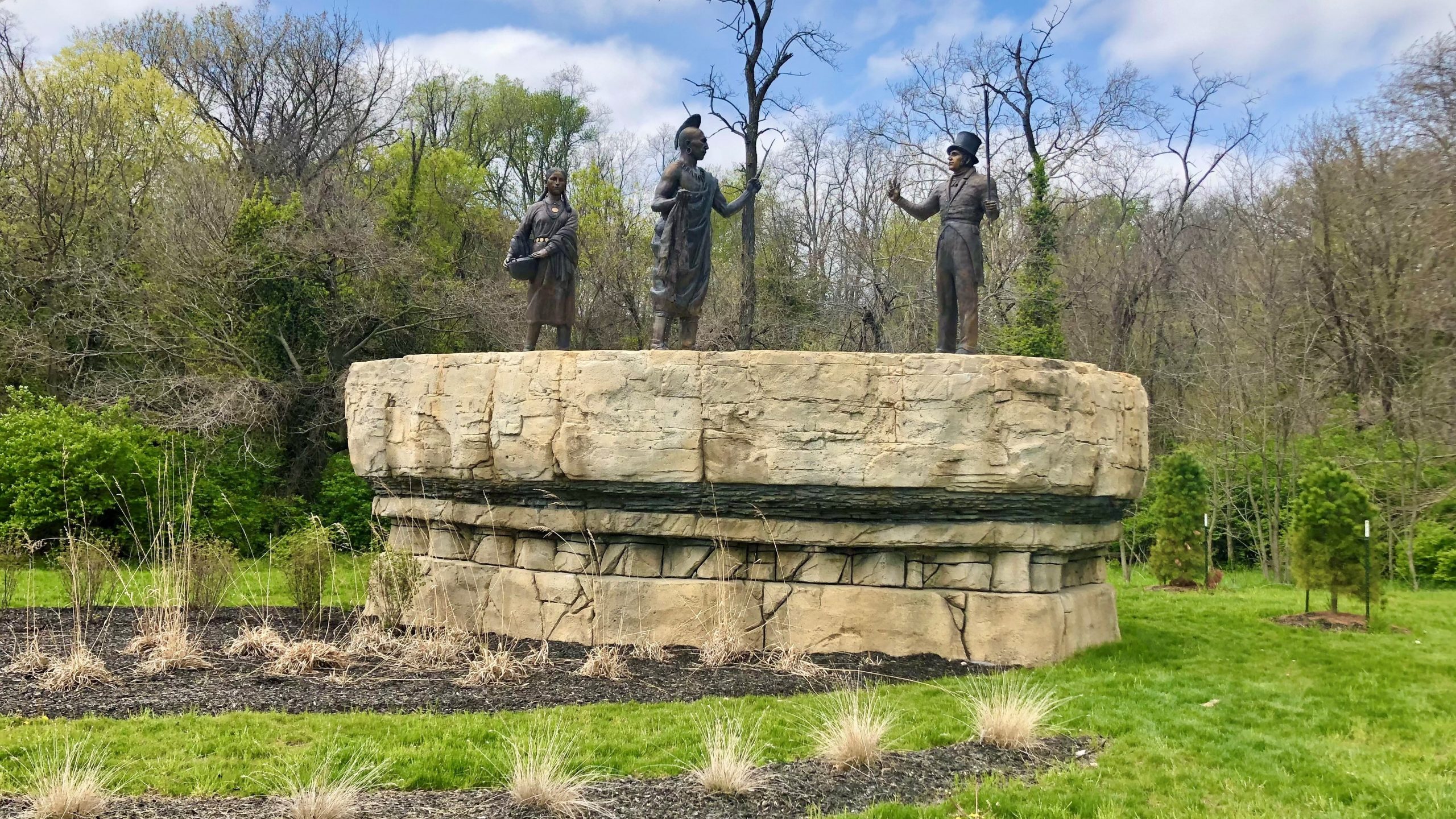 François Chouteau & Native American Heritage Fountain