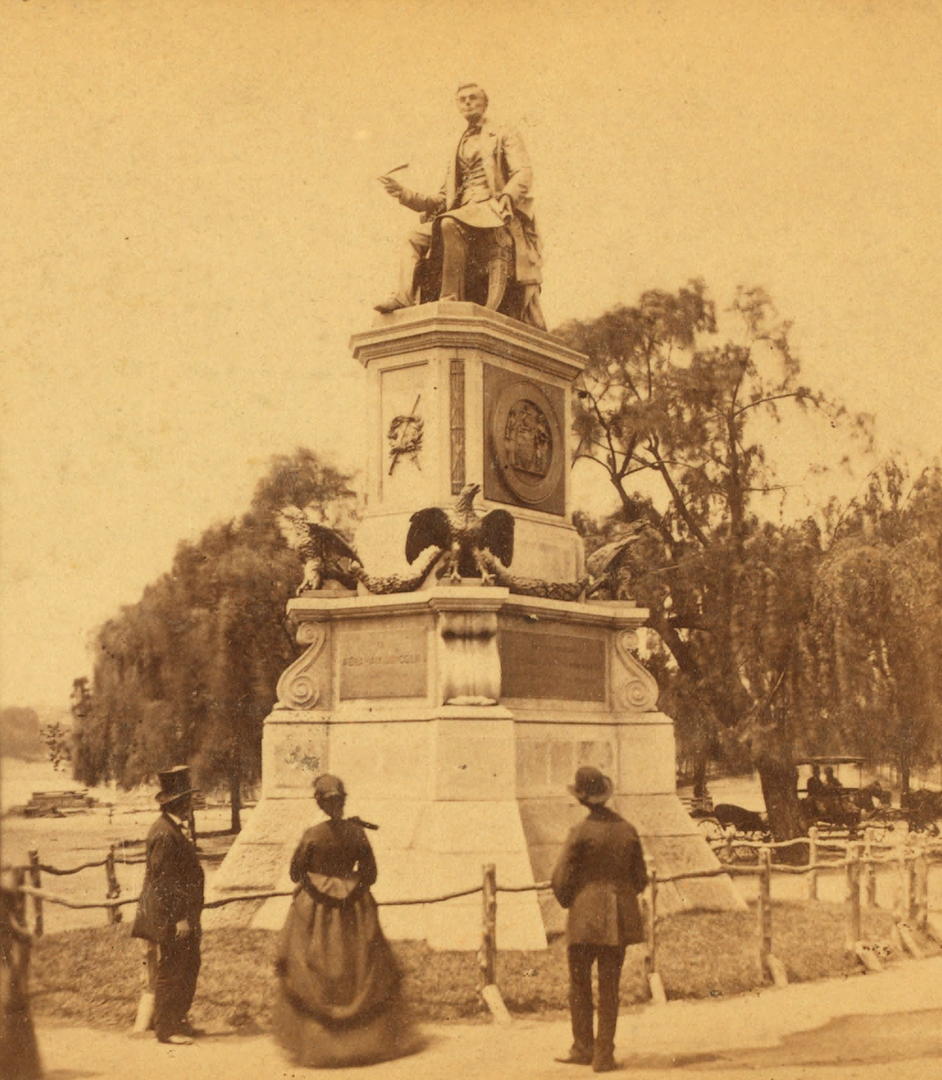 Lincoln Statue in the 1870s