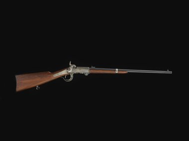 1864 Burnside Carbine- breach-loading rifle developed by Ambrose Burnside.