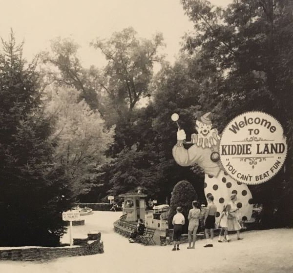 The entrance to "Kidde-Land," C.C. Macdonald's first step in changing Idlewild's audience to families and small children. The tag-line for Idlewild during this time became "You can't beat fun!"
"Croushore"