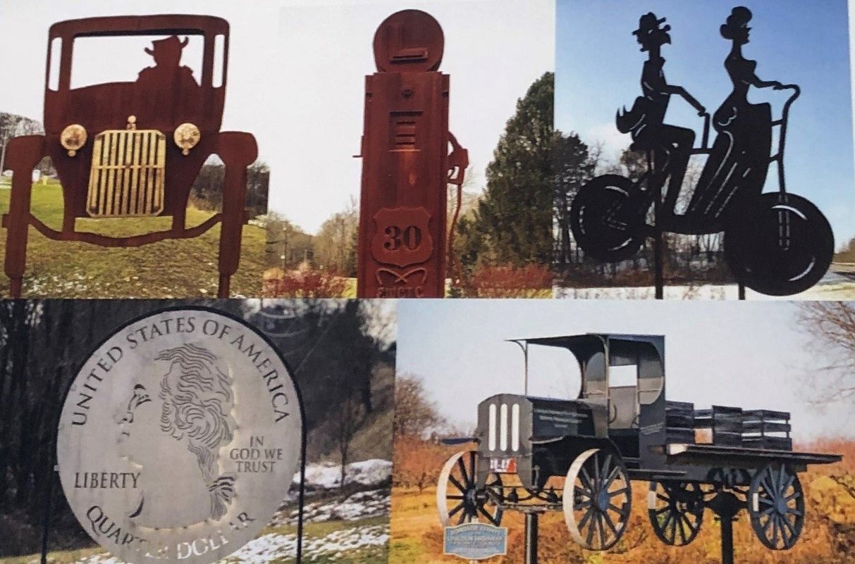 The following are photos of all 5 of these PA Roadside Giants which are located on the historic alignment of the Lincoln Highway.