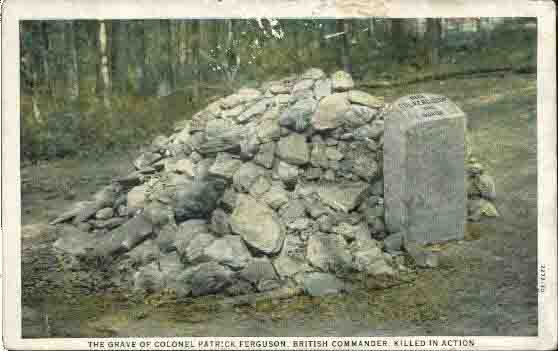 Postcard of Ferguson's grave in the 1920s, notice how much the rock pile has grown.
