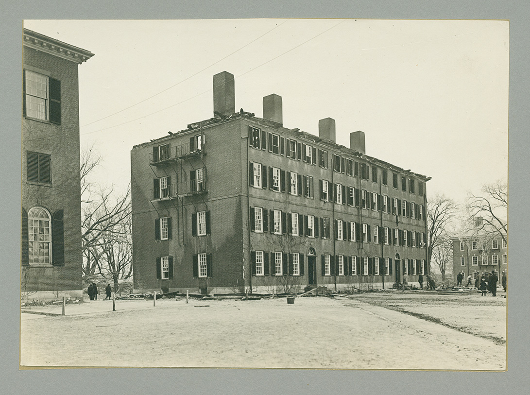 Bartlet Hall fire on December 8, 1914