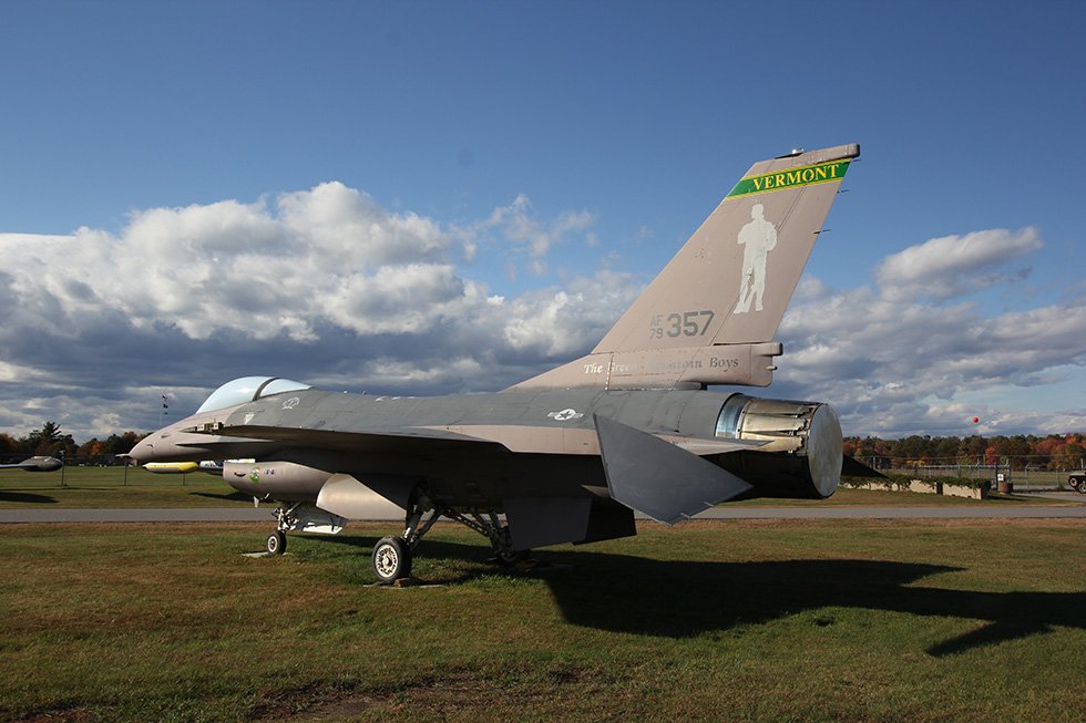 An aircraft which is part of the rotation of outdoor exhibits the museum has on display year round.