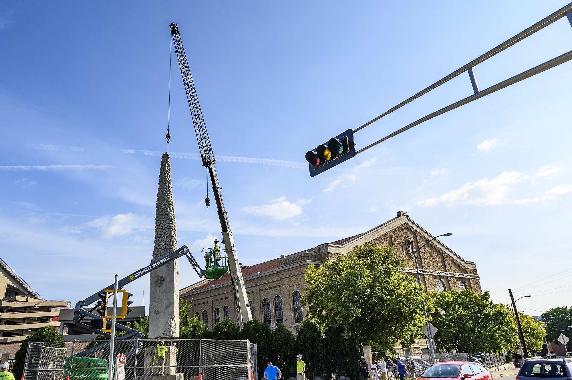 Transport, Crane, Sky, Tree