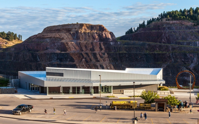The Sanford Lab Homestake Visitor Center offers free exhibits and guided tours of the facility.