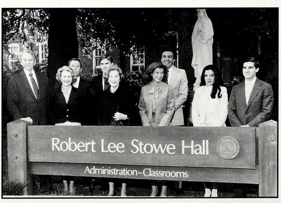 Dedication of Robert Lee Stowe Hall in 1983.