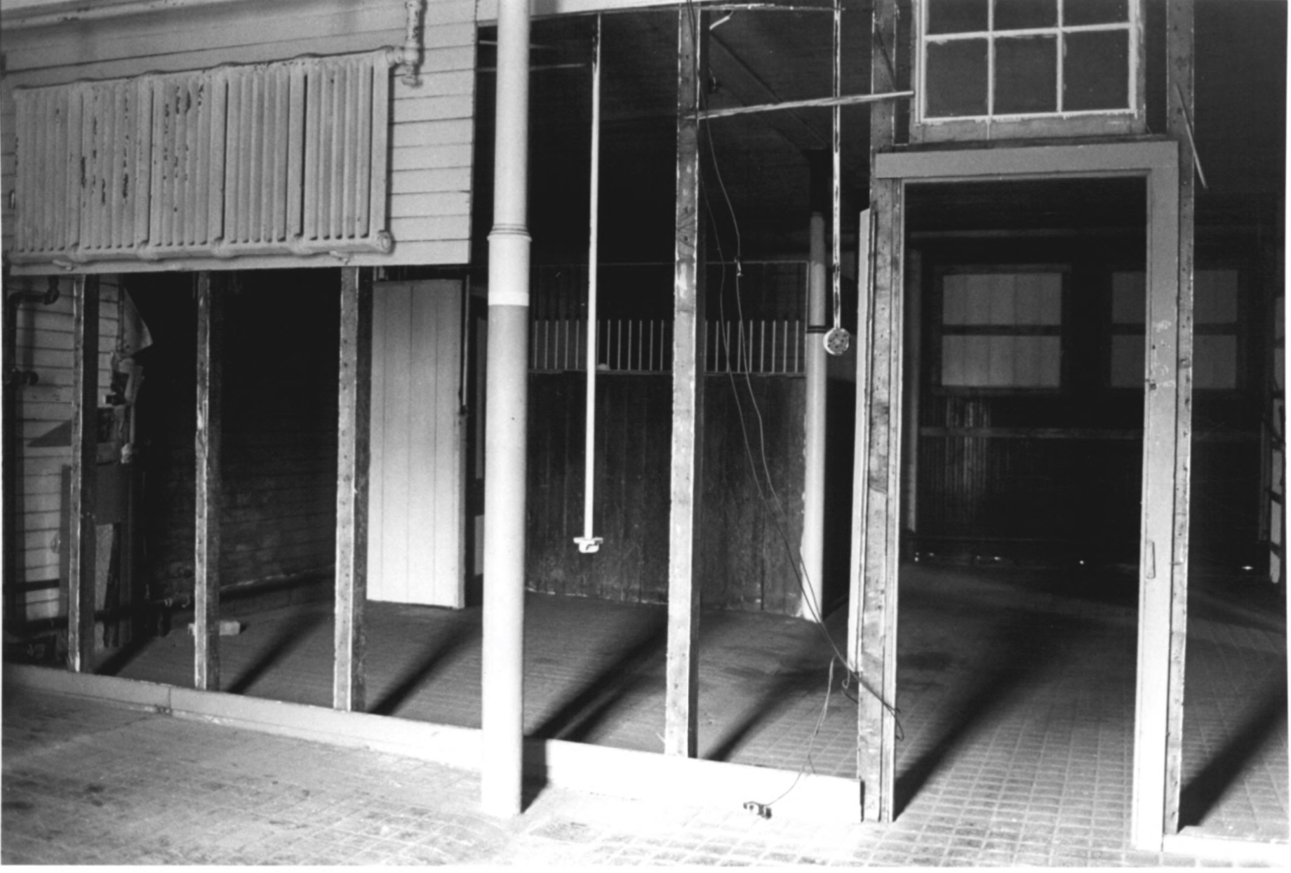 The Horse Stalls within the CJ Starr Barn in 1979 by Steven H. Hirschberg as Recorded on the National Park Service National Register of Historic Places