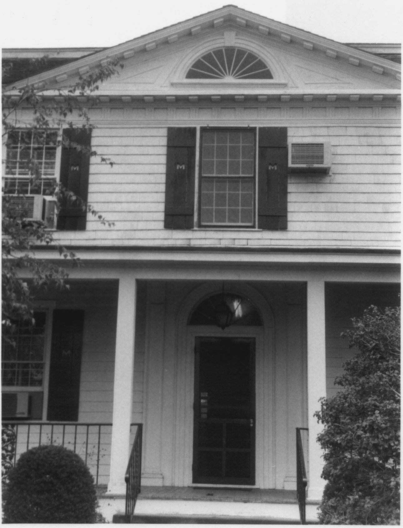Front Door of the Cove House in 1979 by D. Ransom, Part of the NPS NRHP Photographic Collection on the Cove House