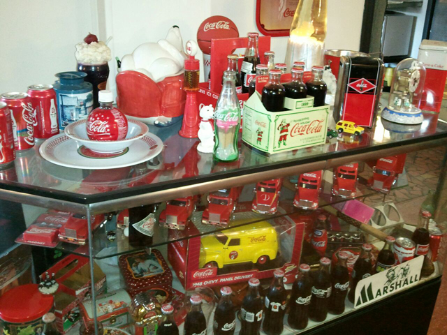 The Coca-Cola memorabilia collection