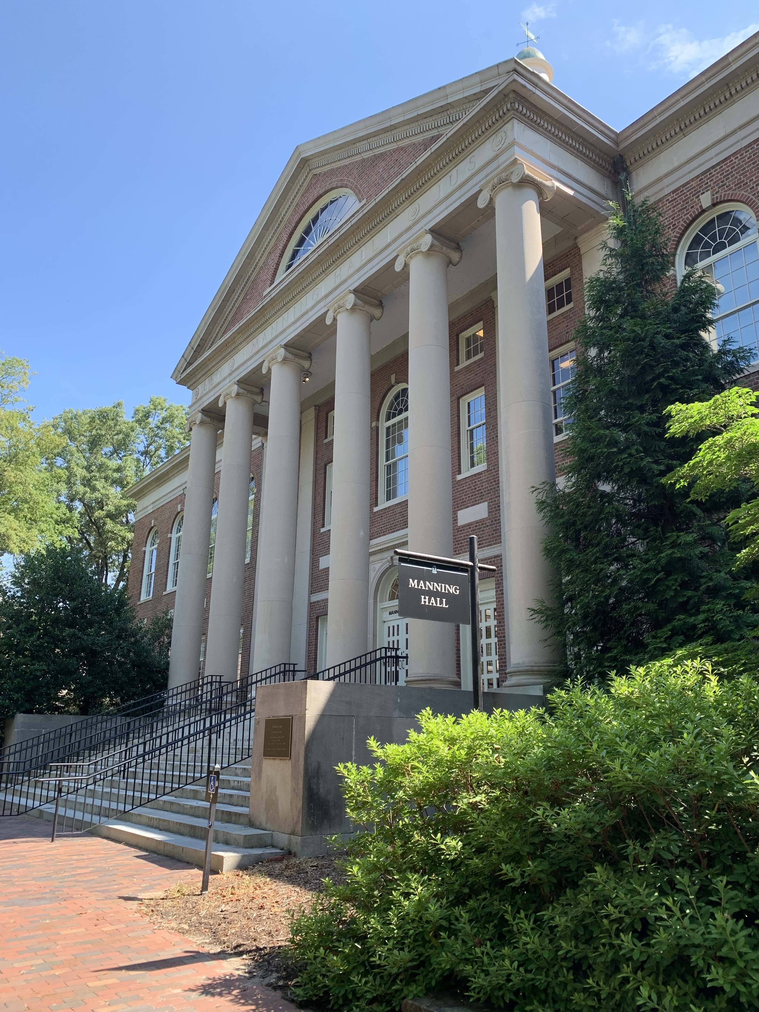 The Law School at Manning Hall was desegregated after Black students sued the university for wrongful denial of admission. Decades later, a vacant Manning Hall would become the central location of the Foodworkers' Strike.
