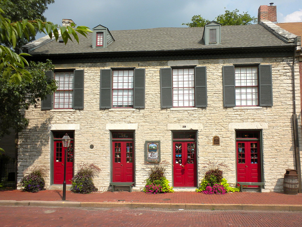 The northern building in Stone Row was built around 1820.