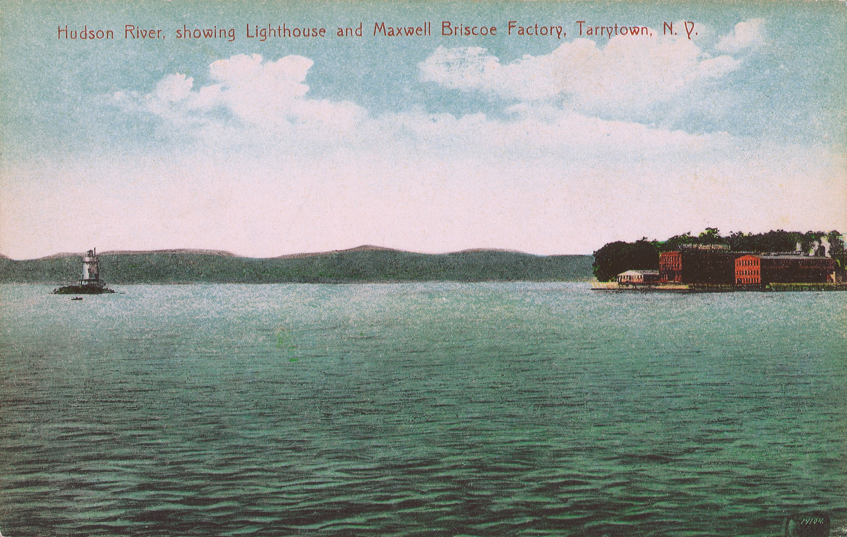 Hudson River Lighthouse and Maxwell-Briscoe Factory (1910)