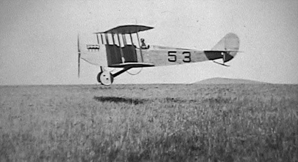 Lt Carlton G. Chapman landing the first military aircraft in Fort Worth on November 20, 1915