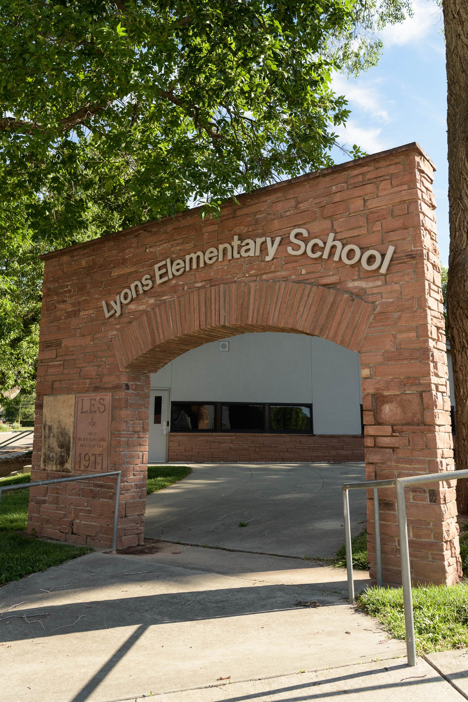 Elementary school archway