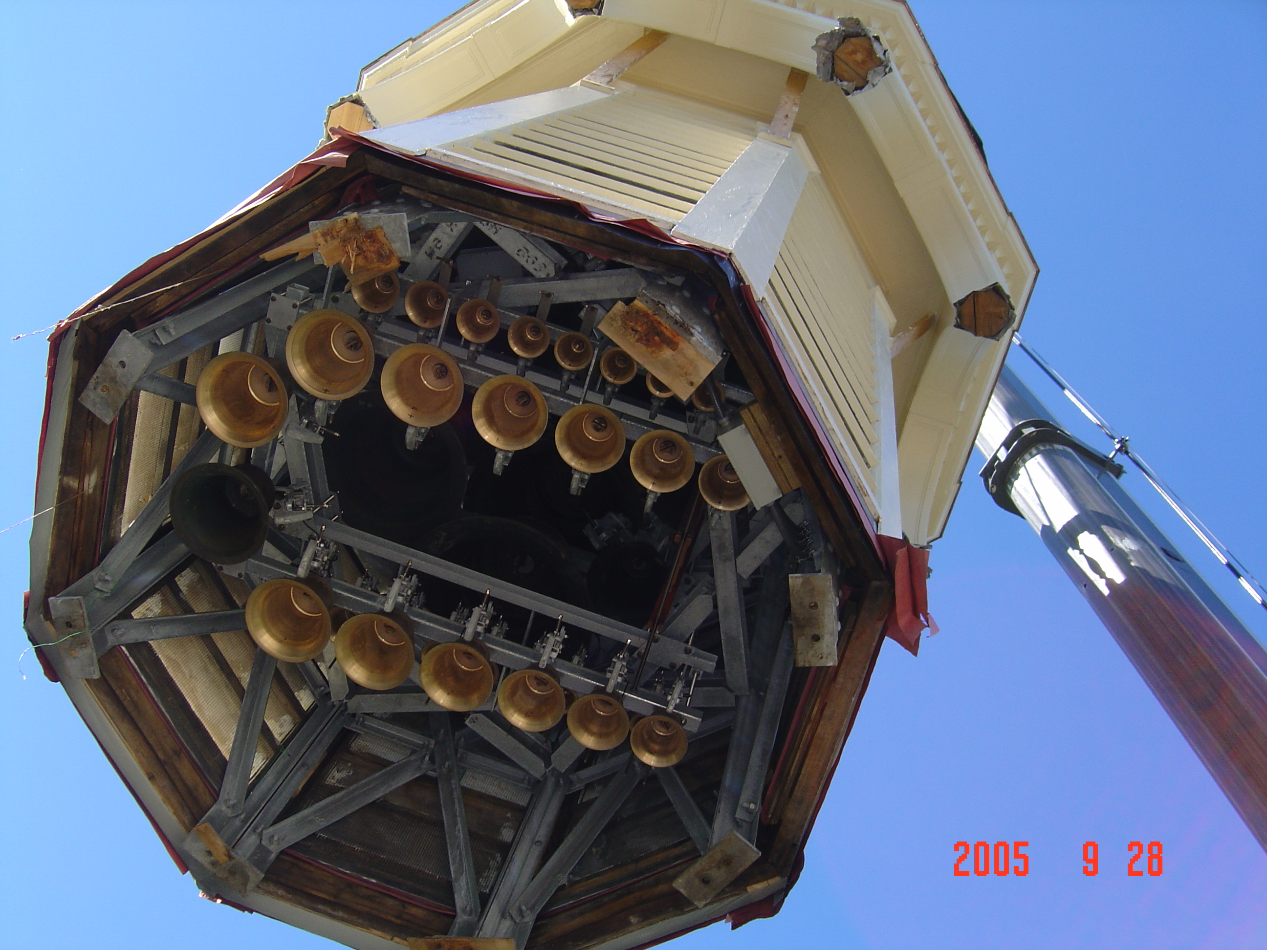 Memorial Bell Tower renovation, 2005