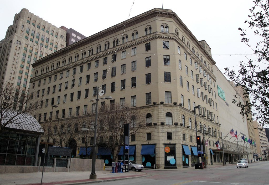 The Titche–Goettinger Building was built in 1928.