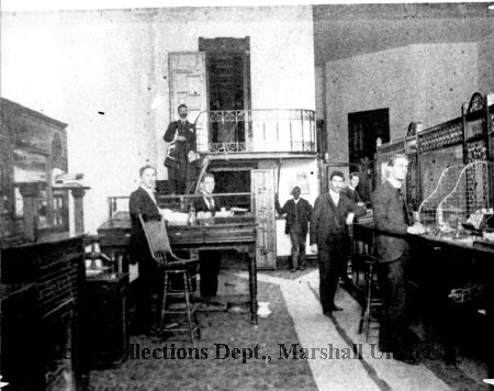Employees at First National Bank, date unknown