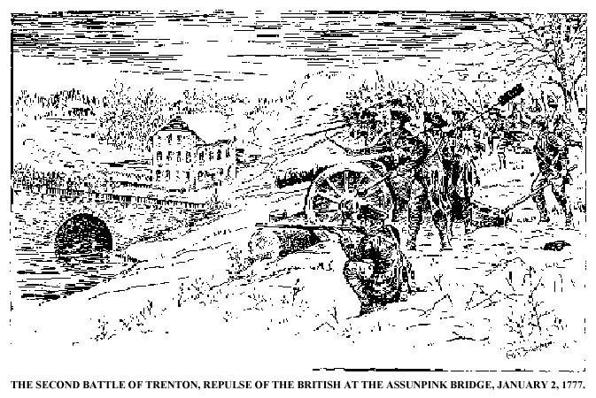 A reflection of the Battle of Assunpink Creek. Although it was technically a loss for the Colonial Army, the British endured many casualties.