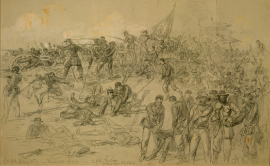 Painting of the Battle of Cold Harbor.