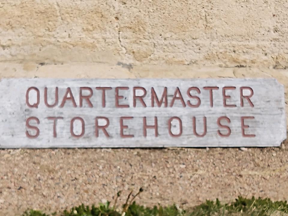 Sign for Quartermaster Storehouse