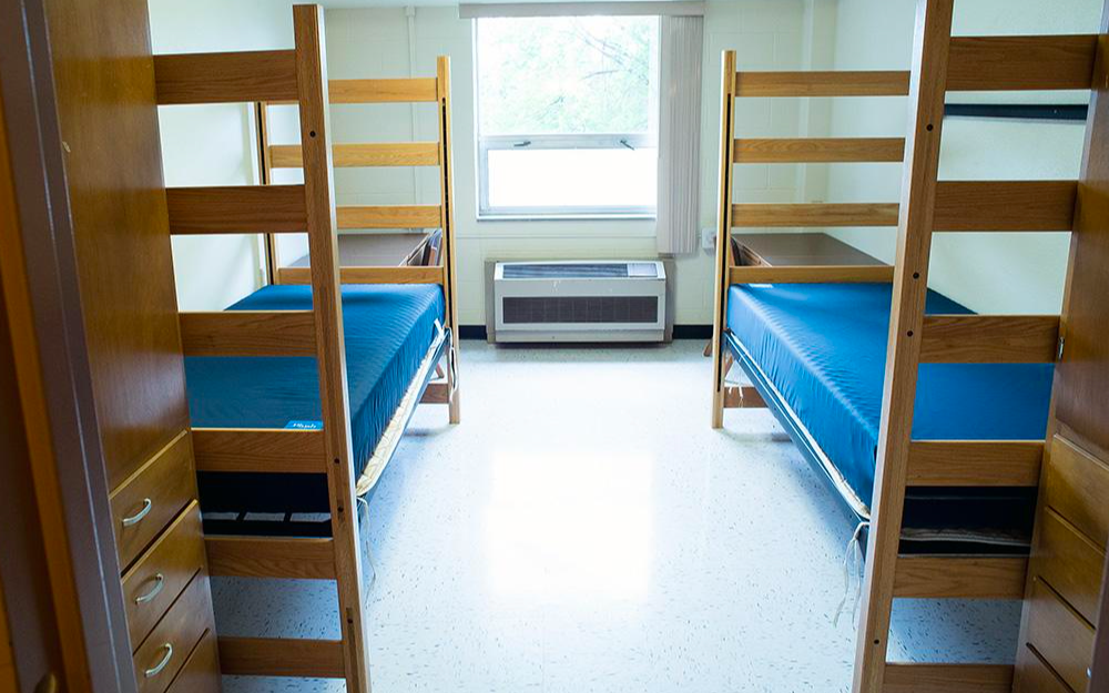Furniture, Fixture, Bunk bed, Hostel