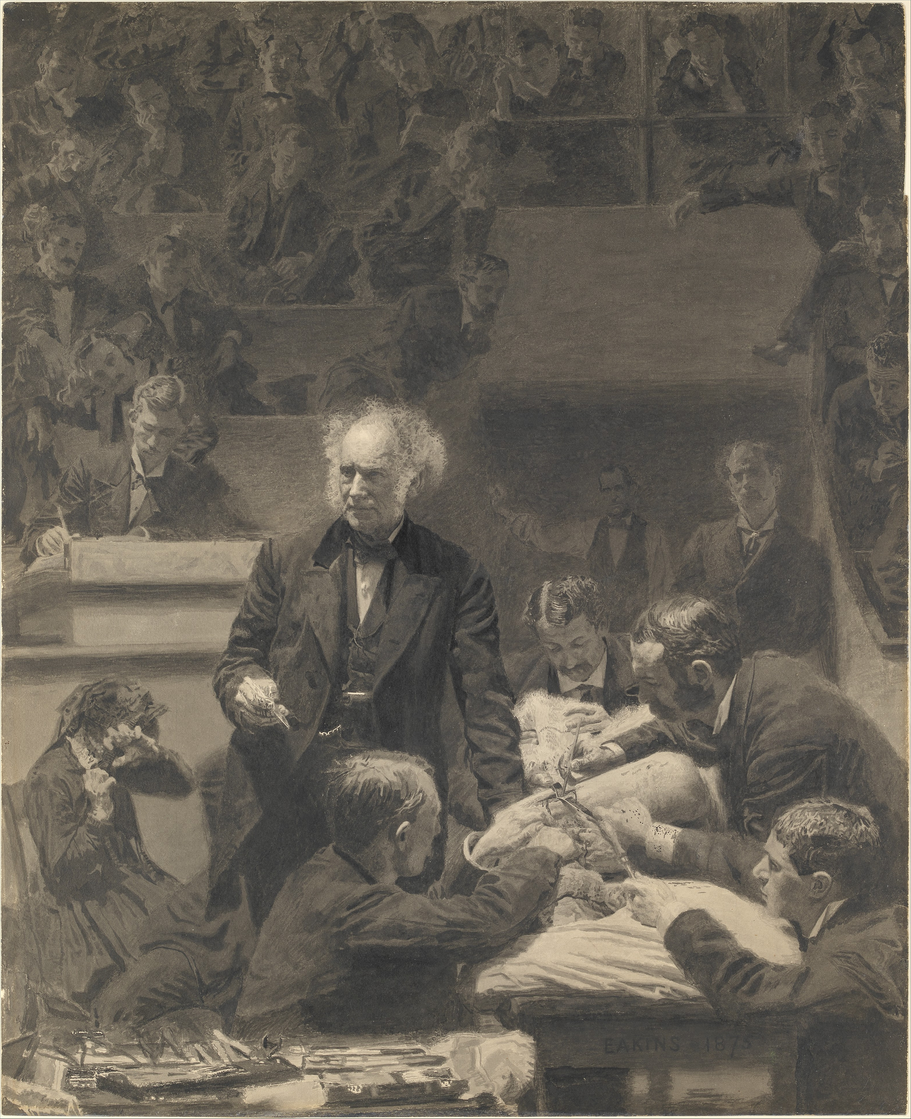 One of Thomas Eakins' most well-known paintings: The Gross Clinic, 1875–76