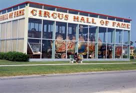 A front view of the Circus Hall of Fame.