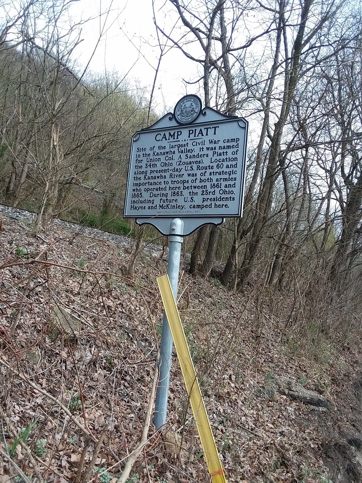 Camp Piatt Historic Marker