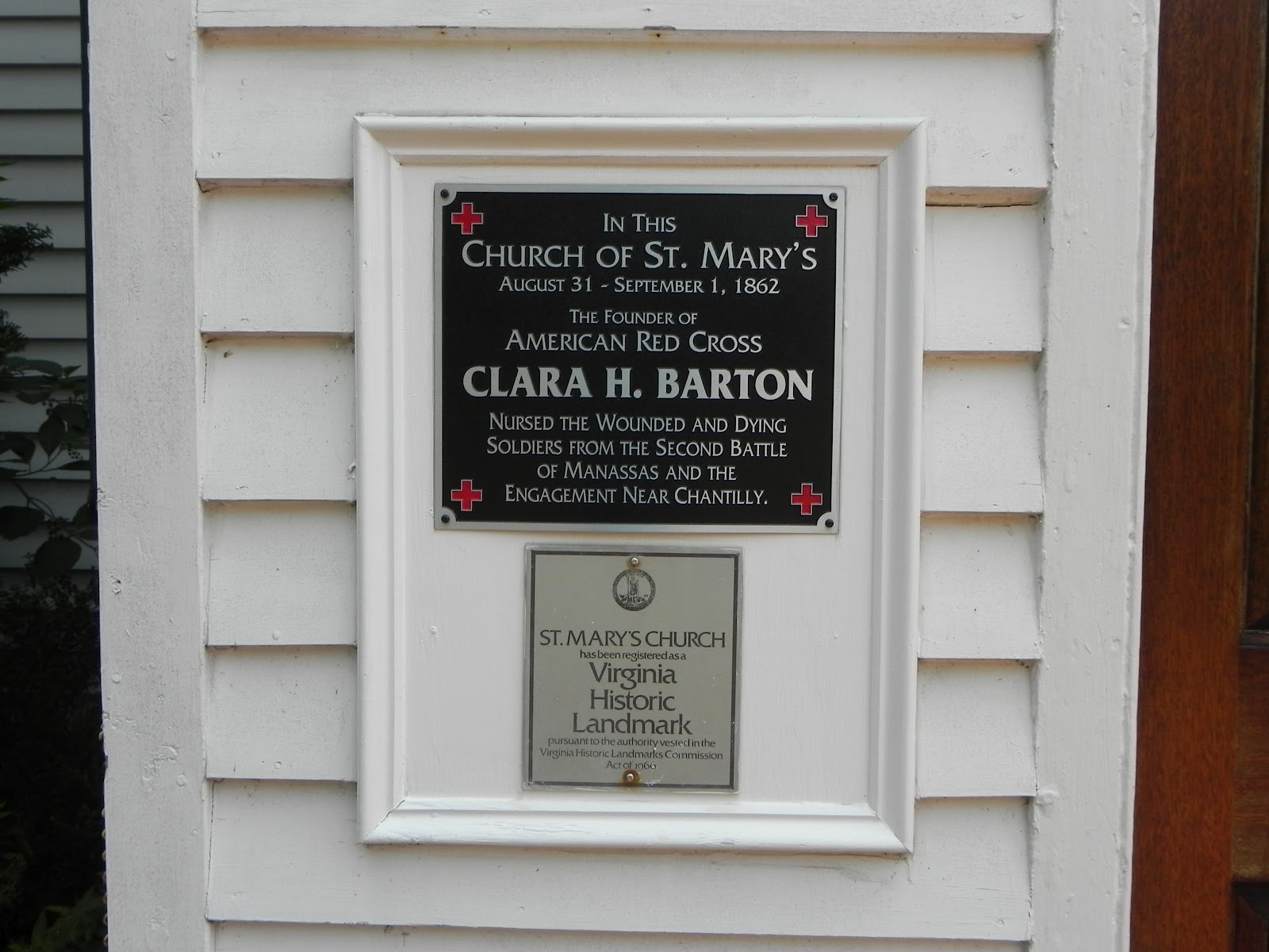 Clara Barton treated Union soldiers at this church, even after the Confederate army occupied the area