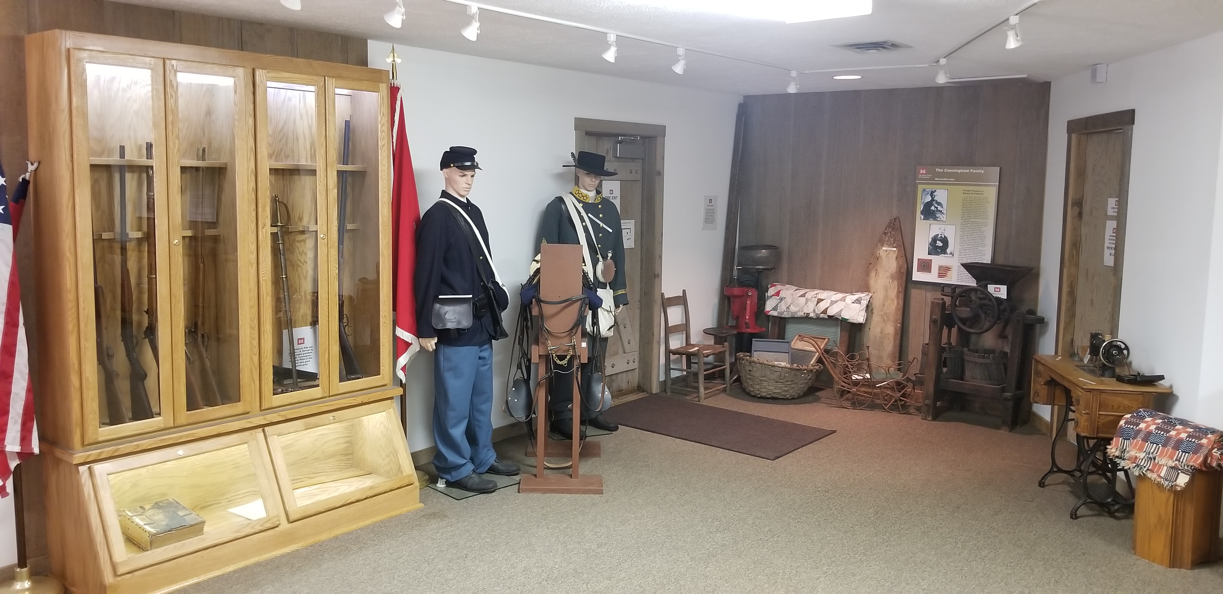 Federal Private's Uniform (Left) & Confederate Colonel's Uniform (Right)