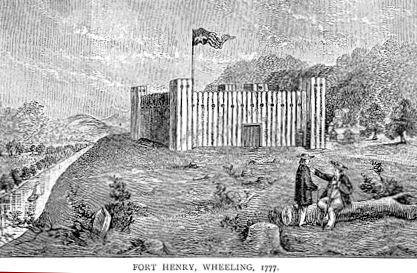 Depiction of Fort Henry in 1777.