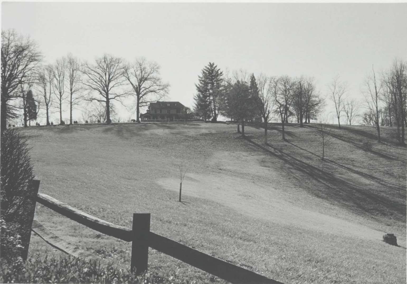 A view of the house from McCoy road