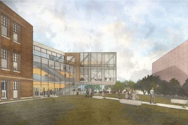A pre-conceptual drawing of the proposed renovation