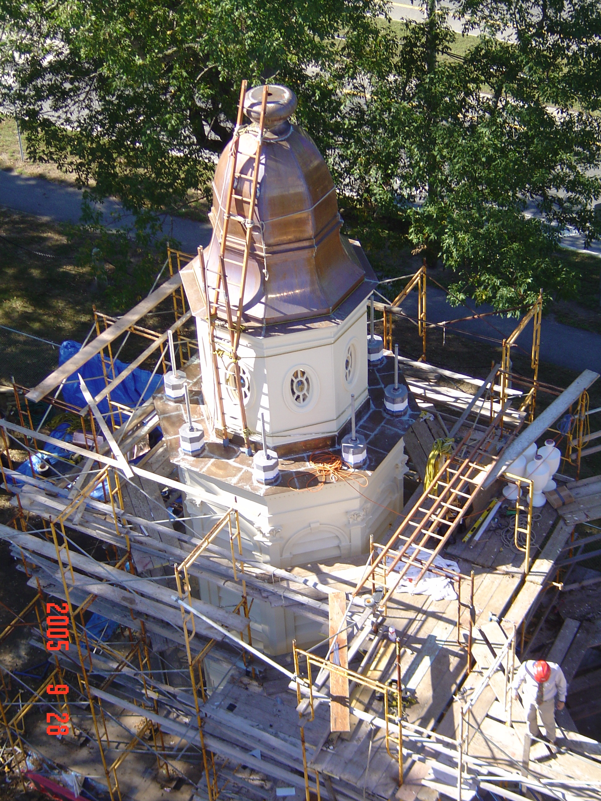 Memorial Bell Tower renovation , 2005
