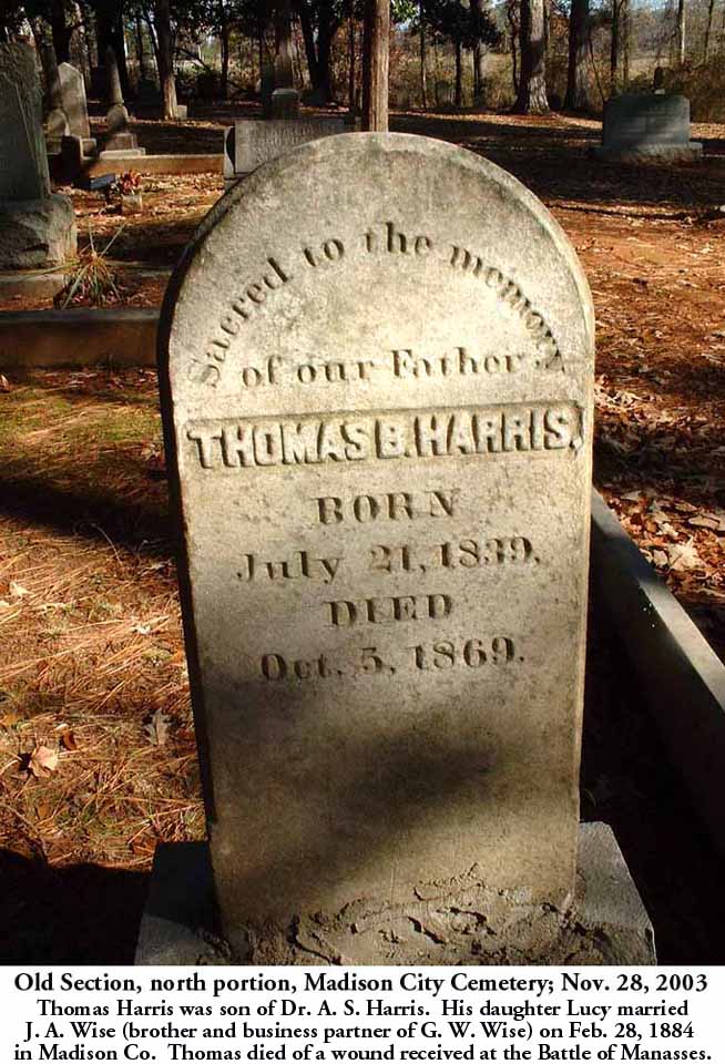 Thomas B. Harris - Oldest Grave