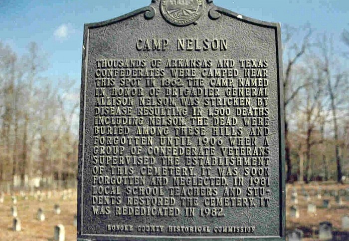 Camp Nelson Confederate Cemetery Historical Marker