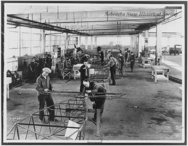 Airplanes under construction at the Arrow Aircraft Co.