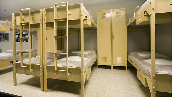 The bunker includes dorms, a cafeteria, a clinic, and meeting rooms sufficient for the members of Congress to conduct business underground.
