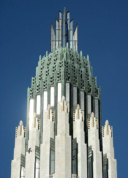 Close-up of the Boston Avenue United Methodist Church
