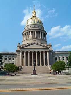 West Virginia's State Capitol was constructed from 1924 to 1932 and the building is the tallest in the state.
