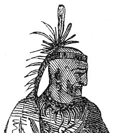 Artist's rendition of Chief Cornstalk