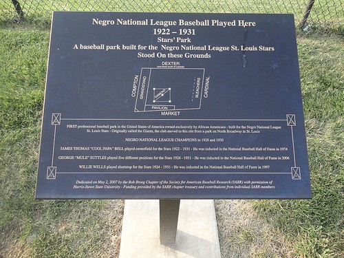 Stars' Park Historical Marker