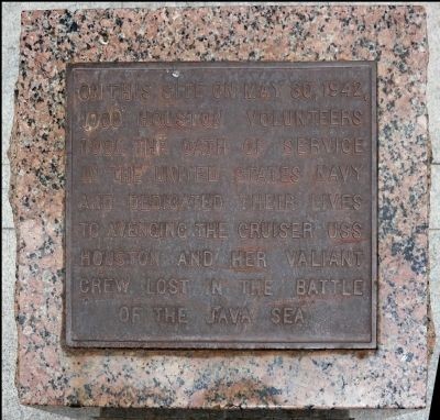 1,000 Houstonians Join the Navy - Historical Marker - Clio