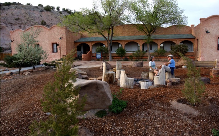 The refuge at Ojo Caliente is located in a modified, desert-spring