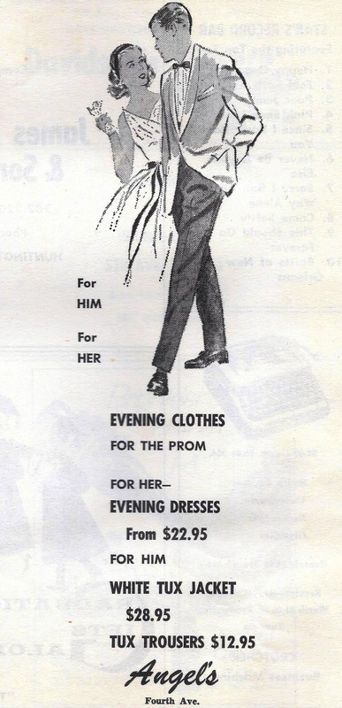 An ad for Angel's from 1959