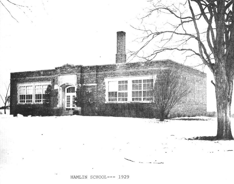 Hamlin School, south and east elevations, 1929